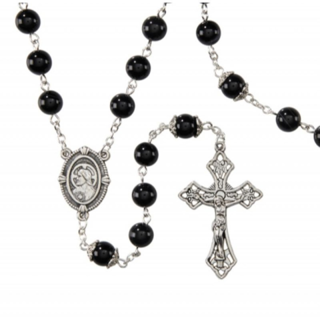 Father's Day Rosary Onyx